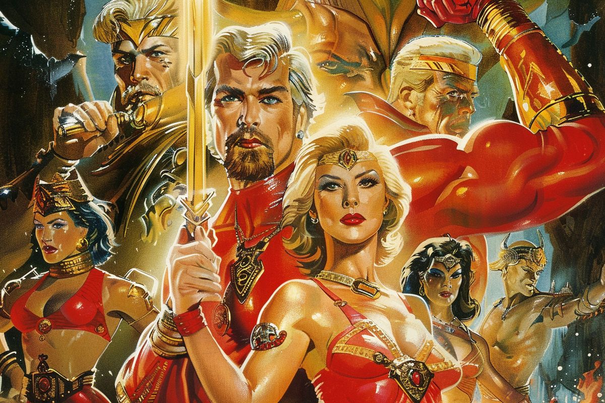 Flash Gordon adventures transcending from comics to screen in various adaptations.