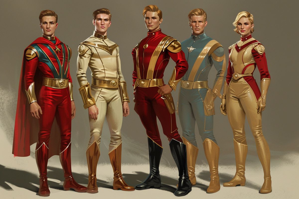 Evolution of Flash Gordon character reflecting technological and social changes.