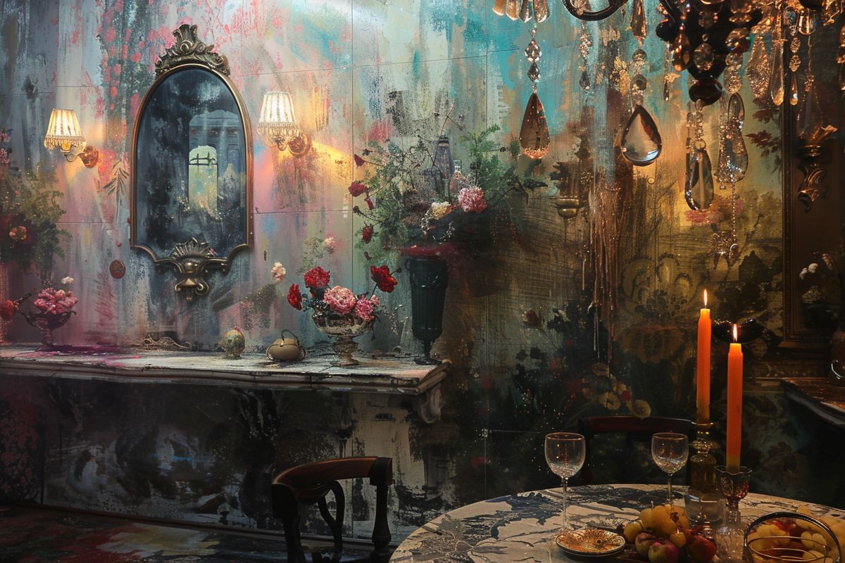 Visual celebration of the past with a striking modern touch.