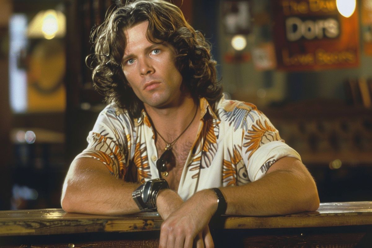 Kilmer's intense portrayal of Jim Morrison in