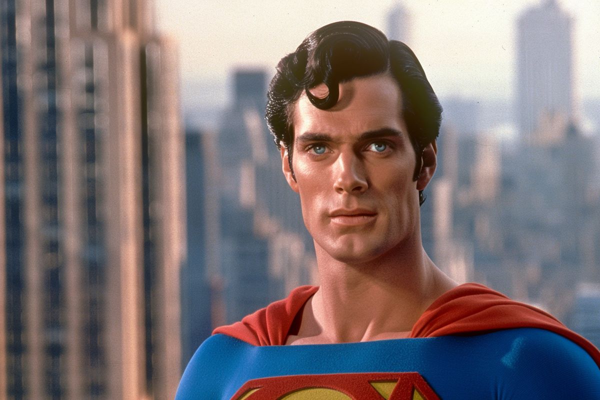 Superman facing personal challenges with a futuristic touch in Superman III.