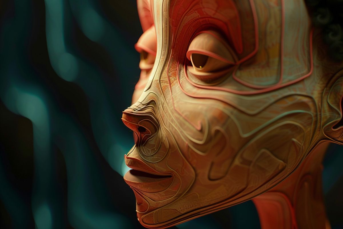 Closeup of advanced animation software used in the production of Soul.