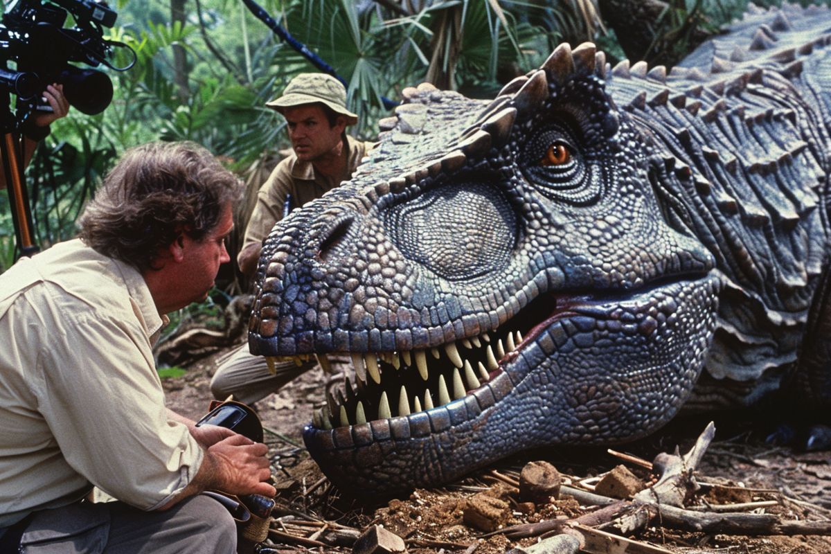 Detailed behindthescenes look at the production of Jurassic Park movie.