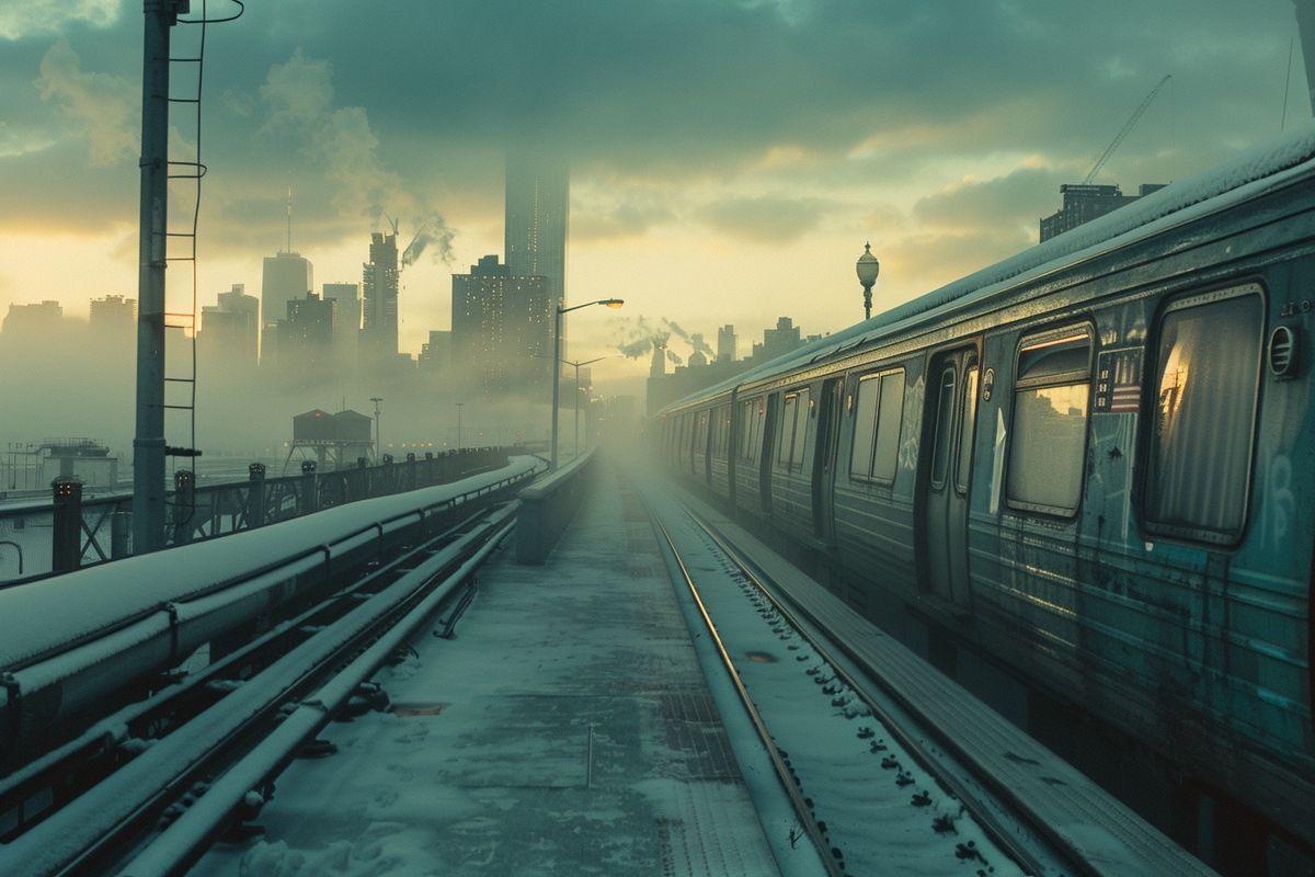 A cinematic shot capturing the impact of art in everyday life.