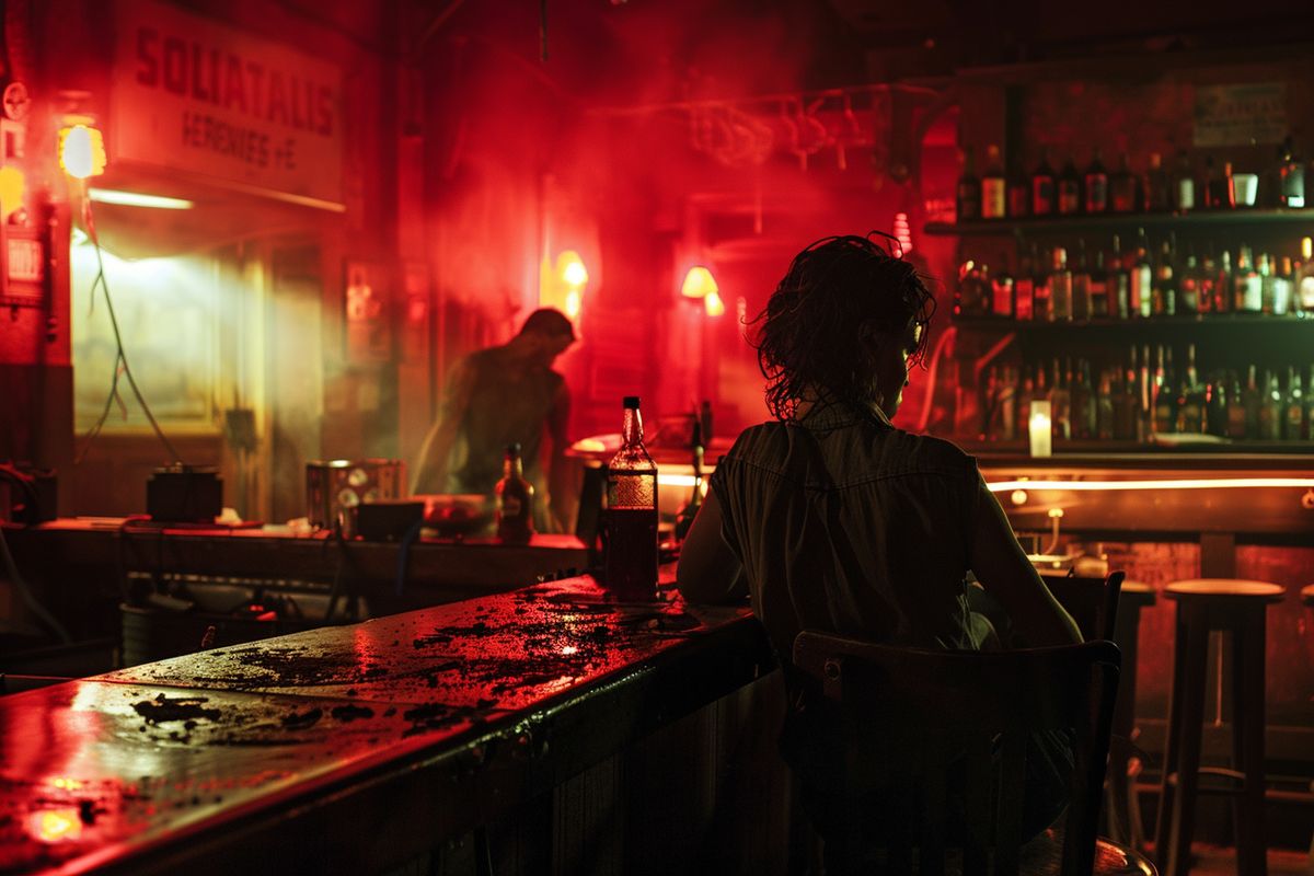 A hostage situation in a bar takes a supernatural turn.