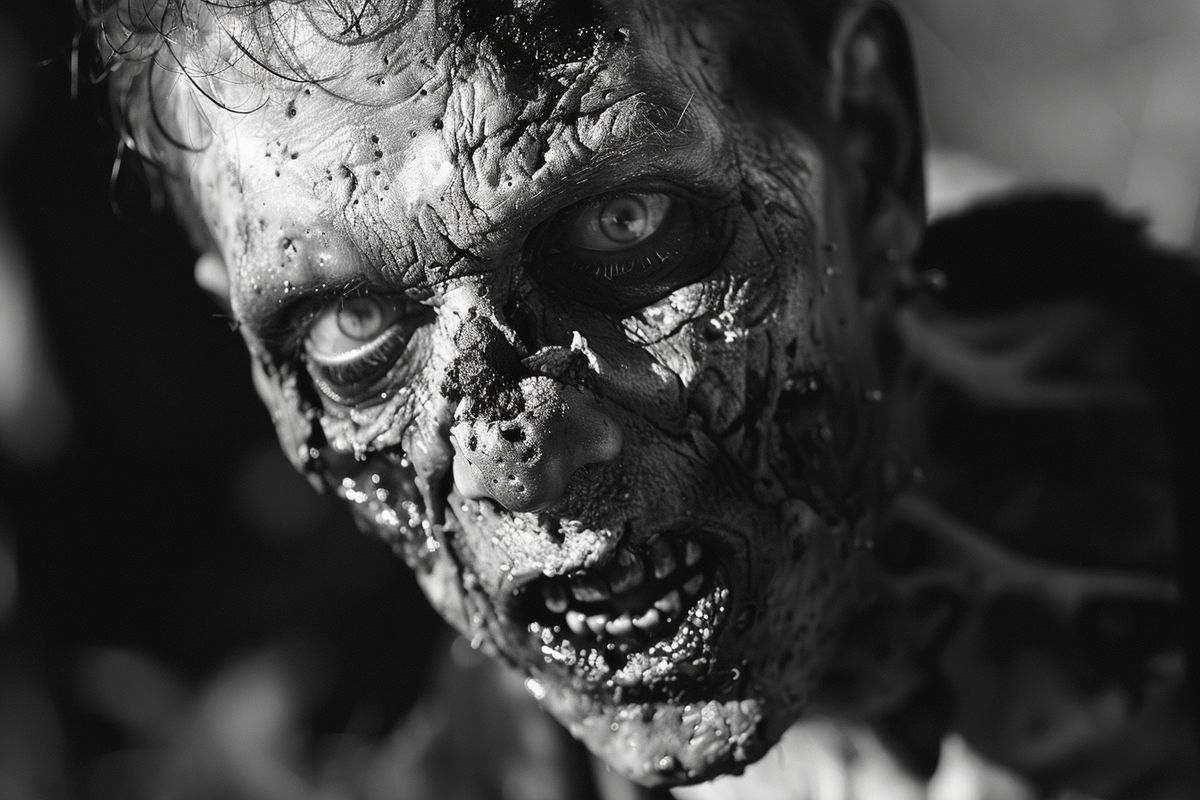 Creative development process inspired by classic zombie films and George A. Romero.