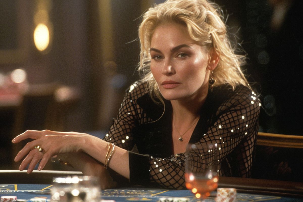 Sharon Stone delivering a powerful performance as Ginger in Casino.