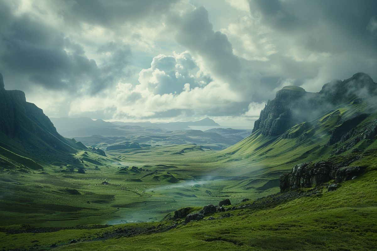 Wide shot showcasing the stunning landscapes and settings of the film.