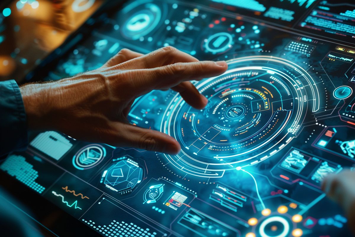 Hands adjusting parameters on a machine learning algorithm interface.