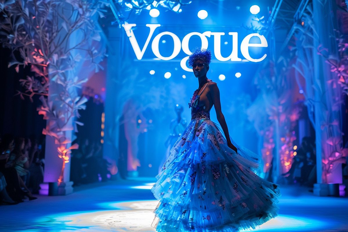 Fashion runway show inspired by Madonna's 