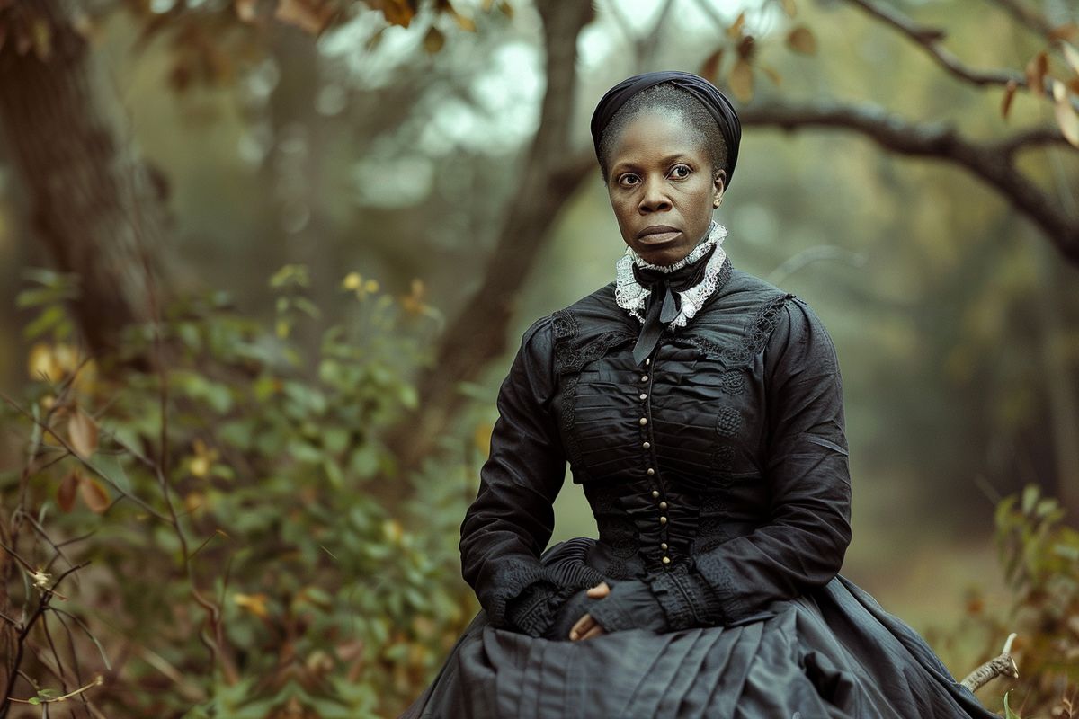 Harriet Tubman inspiring with her tireless commitment to justice and equality.