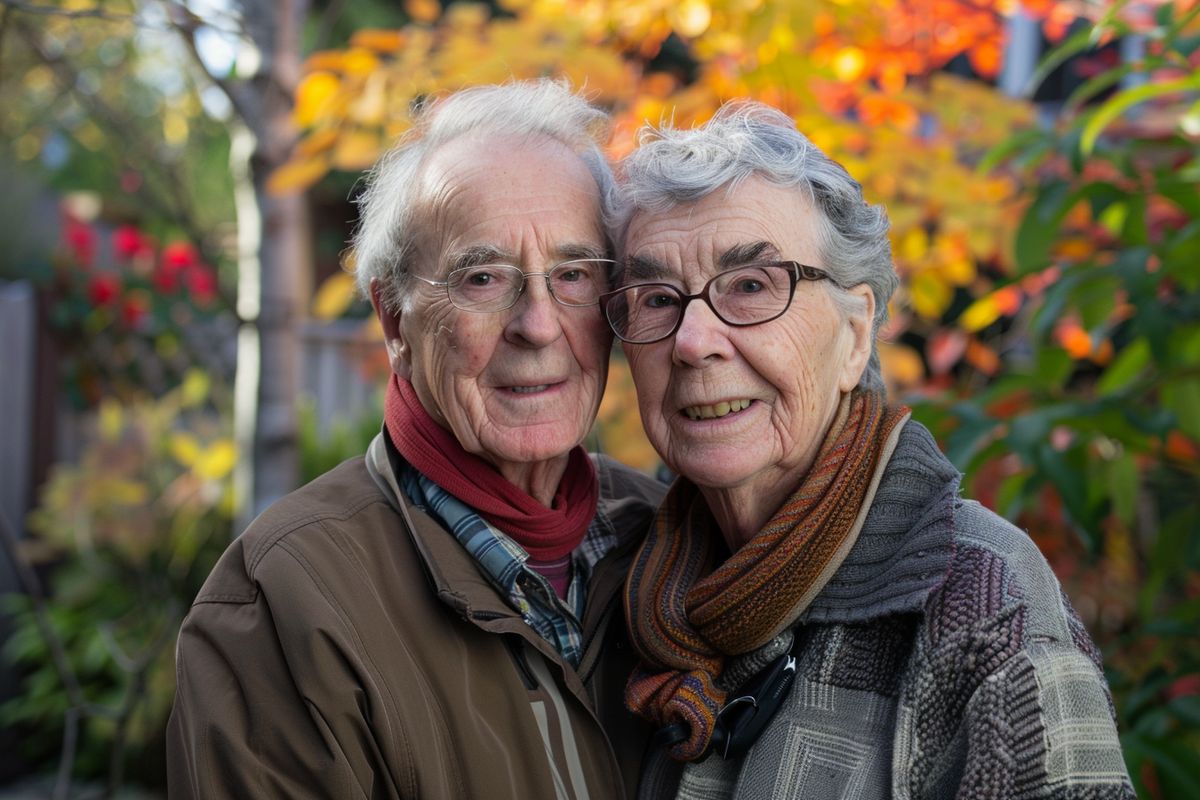 Fred and Joanne Rogers celebrating their h wedding anniversary together.