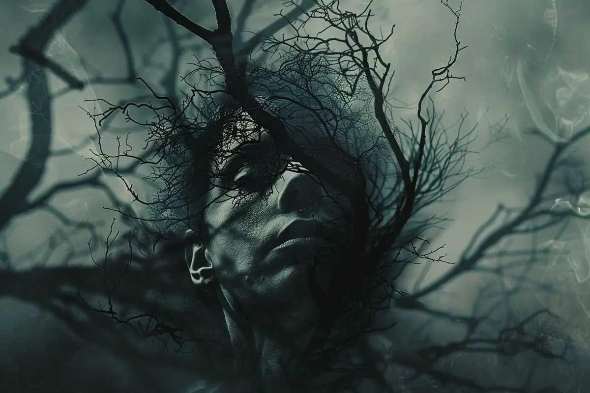 Visual exploration of mental degradation through powerful visual elements in the film.